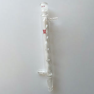 Condenseurs en verre borosilicaté Labic Allihn Verrerie scientifique de laboratoire OEM personnalisable avec chambre à air à ampoule - Product Image 4