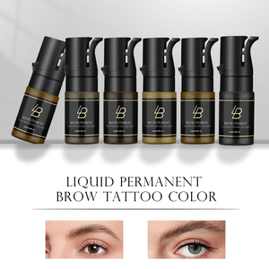 หมึกสีสำหรับไมโครเบลดดิ้งคิ้ว 12 มล. สีเข้มข้นสูง PMU สีสำหรับแต่งหน้าถาวร ออร์แกนิค - Product Image 4
