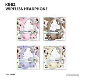 Must - See pour les fans de gentillesse! Oreillette Bluetooth de style beignet en peluche Labubu, commencez un voyage d'écoute adorable - Product Image 2