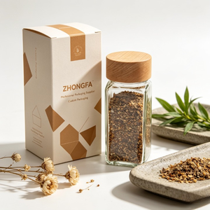 ขวดใสฝาเกลียวไม้สำหรับใส่เมล็ดกาแฟ เครื่องเทศ ภาชนะเก็บอาหาร และบรรจุภัณฑ์ขนม - Product Image 1