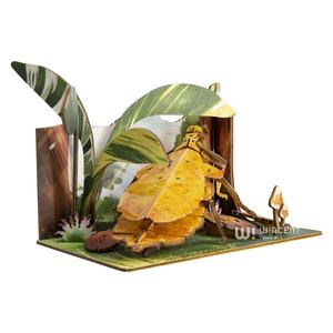 Commercio all'ingrosso della fabbrica più popolare C04501 cartolina di legno per bambini giocattoli Phyllium-bug modello di vendita caldo di piccoli oggetti con alto profitto - Product Image 3