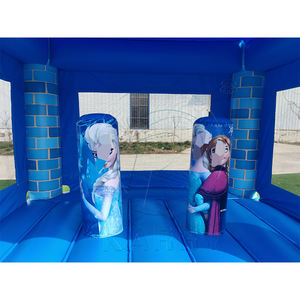 Château gonflable commercial personnalisé pour enfants, utilisation intérieure/extérieure, bleu, pour tout-petits - Product Image 3