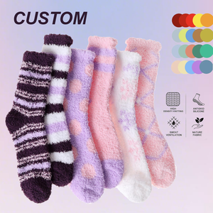 Fashion Design Cotton Women <strong>Socks</strong> Winter Cosy <strong>Warm</strong> Home <strong>Socks</strong> Thick <strong>Custom</strong> <strong>Fuzzy</strong> Thick <strong>Socks</strong> - Product Image 1