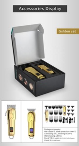 Tondeuse à cheveux professionnelle rechargeable 2 en 1 Jinding, nouvelle, personnalisée, pour homme, tondeuse électrique pour barbier - Product Image 5