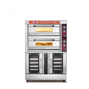 Forno Elettrico Commerciale a Doppio Piano con 4 Teglie e Fermentatore a 10 Teglie per Pane e Toast, Controllo Digitale, 1 Anno di Garanzia - Product Image 4