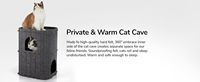 Cama para Gatos de Exterior al por Mayor, Casa para Mascotas, Ecológica y No Tóxica, Cama Cueva para Gatos de Plástico Fieltro de Última Generación