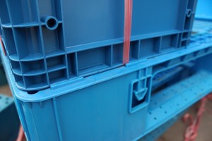 NEXARA Heavy Duty Customize HDPE Blue 1208 1200*800*135mm Grid Field Runner Euro <strong>Plastic</strong> <strong>Pallet</strong> For Shipment - Product Image 5