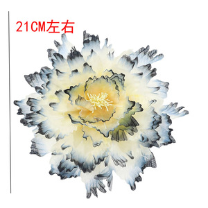 Nuevo diseño original, hecho a mano, tocado Hanfu de peonía extragrande con degradado de estilo antiguo, accesorio de maquillaje, estampado en caliente para el cabello - Product Image 5