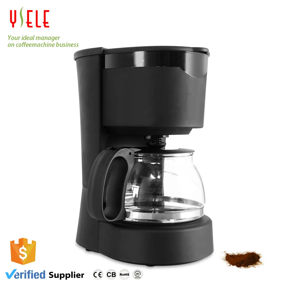 Made In China 600 Ml Zwart Multifunctionele Thuis Automatische Espresso Cafetera De Goteo Koffiezetapparaat Drip