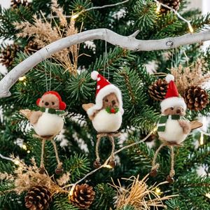 Plush Bird Hanging Ornament <b>Cloth</b> <b>Material</b> European-American Style Christmas Tree Decoration - Product Image 2