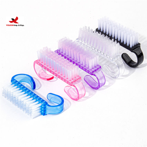 HQ Mixed Proc Discount 13-Color Flat Hair Mini Nail <b>Dust</b> <b>Brush</b> Manicure Washable Plastic Finger Cleaning Tool - Product Image 1