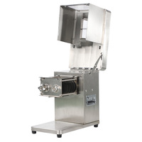 Trancheuse à viande de table en acier inoxydable commercial pour la découpe, le râpage et le désossage de la viande fraîche, lame détachable, machine à découper la viande