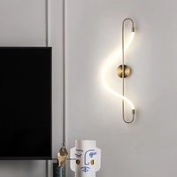 JACKSUN Appliques murales LED modernes Lampe de salle de bain intérieure unique Lampe de couloir longue du milieu du siècle Appliques murales pour couloir et escalier