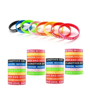 Bracelets en silicone personnalisés Manchon en caoutchouc Fractures Bracelet de sport pour enfants Adultes Accessoires de mode Bracelets promotionnels