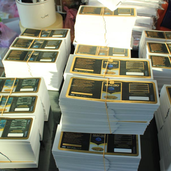 ODM/OEM Promotion Custom Adhesive Clear Vinyl Sticker Printing Cosmetic Jar Labels