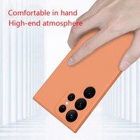 Custodia per Telefono in Silicone Liquido Originale Antiurto per Samsung S24 S25 Ultra Galaxy S22, Custodia Colorata per Android, Vendita all'Ingrosso