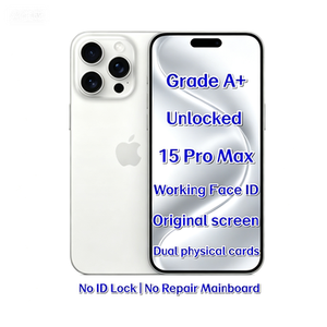 ชิป A17ไทเทเนียมสีขาว5G สำหรับรหัส<span class=keywords><strong>15</strong></span> <span class=keywords><strong>PRO</strong></span> <span class=keywords><strong>MAX</strong></span> <span class=keywords><strong>128GB</strong></span> ปลดล็อกใช้แล้ว - Product Image 1