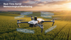 Anémomètre ultrasonique intégré pour drone, capteur <span class=keywords><strong>de</strong></span> station météo UAV, température <span class=keywords><strong>de</strong></span> l'air, humidité, <span class=keywords><strong>pression</strong></span>, vitesse et direction du vent - Product Image 5