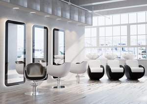 AYALA Thomas Silla de peluquería de diseño moderno con lavabo inverso Silla de peluquería negra para uso en salón - Product Image 2