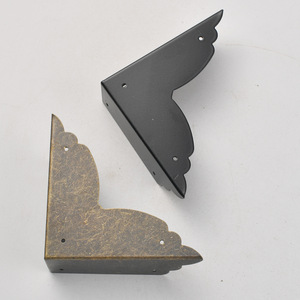 Furniture <b>Corner</b> <b>Protector</b> 70mm Carbon Steel Bronze Black Anti-Scratch For Wooden Box - Product Image 2
