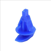 Nouvelles 100 pièces de clips de fixation latéraux pour jupes de voiture en nylon bleu de marque Huoshen, attaches rapides en plastique à double bride, garantie 12 mois