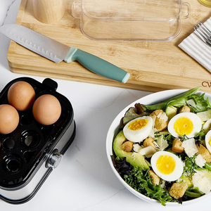 Cuiseur à œufs électrique automatique 110V-220V 200W en acier inoxydable et plastique <span class=keywords><strong>pour</strong></span> 6 œufs, usage domestique - Product Image 2