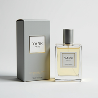 Boîtes vides d'emballage cosmétiques recyclées personnalisées de parfum avec doublure en éponge impression en feuille d'or