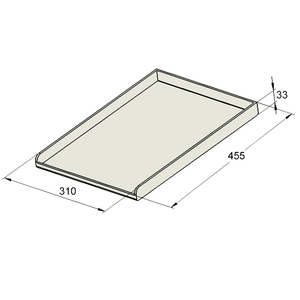 <span class=keywords><strong>Plaque</strong></span> de cuisson en acier inoxydable commerciale pour <span class=keywords><strong>barbecue</strong></span> GK4530PLA - Product Image 2