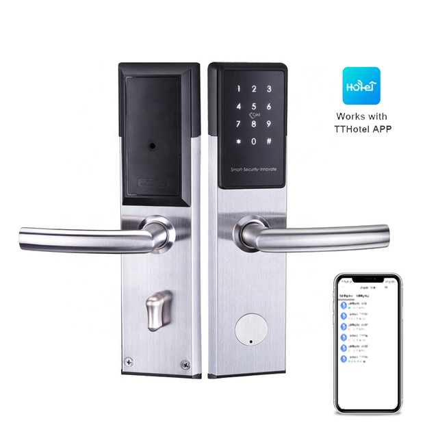 Factory Price Stainless Steel Volume Production TTLock TTHotel Key Card Smart Door Lock for Home Hotel Apartment