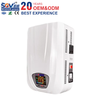 Régulateur de tension automatique monophasé pour toute la maison, type relais SVC, 5000VA 10000VA, stabilisateur AC mural en cuivre 220V 110V