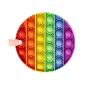 Jouets anti-stress en silicone Premium Poppet Push Pop Bubble en forme de fusée, cadeaux pour enfants pour anniversaire - Product Image 3