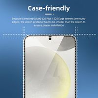 Protection d'écran en verre trempé 9H pour téléphone portable avec revêtement oléophobe compatible avec les coques, pour Samsung Galaxy S26 S26 Plus S26 Ultra