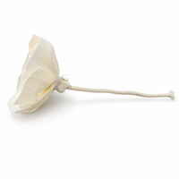Diffuseur de fleurs en bois de Sola 8 cm avec corde en coton, huile essentielle, arôme écologique, longue durée, fait main, rose pour la décoration intérieure, la voiture, les mariages