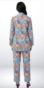 Ensemble coordonné deux pièces pour femmes, décontracté, élégant, confortable, ensemble Kurti et pantalon assorti, respirant, tenue écologique pour toutes les saisons - Product Image 3