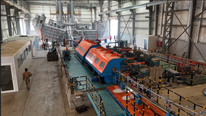 Línea de Producción de Barras de Aluminio de Doble Rodillo de Alto Rendimiento para Barras de 9.5mm con 10 Soportes de Rodillos y Máquina de Fundición de Cuatro Ruedas - Product Image 6