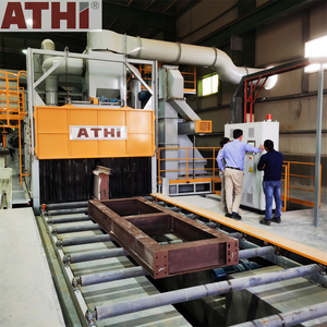 Machine de sablage industrielle automatique à rouleaux extra-larges Q6940 8x350kg/min VFD pour décapage de tôles d'acier de chantier naval <span class=keywords><strong>et</strong></span> de ponts - Product Image 6