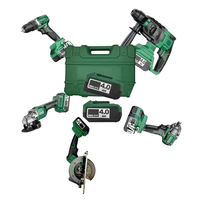 Kit d'outils professionnels électriques OEM en cinq pièces avec étui rigide, ensemble de 5 outils à main de jardin avec source d'alimentation