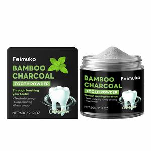 Polvo Blanqueador <span class=keywords><strong>Dental</strong></span> Natural de Marca Privada, <span class=keywords><strong>Limpieza</strong></span> Suave de Dientes, Polvo de Carbón de Bambú, Cuidado Diario, Polvo de <span class=keywords><strong>Limpieza</strong></span> <span class=keywords><strong>Dental</strong></span> - Product Image 1