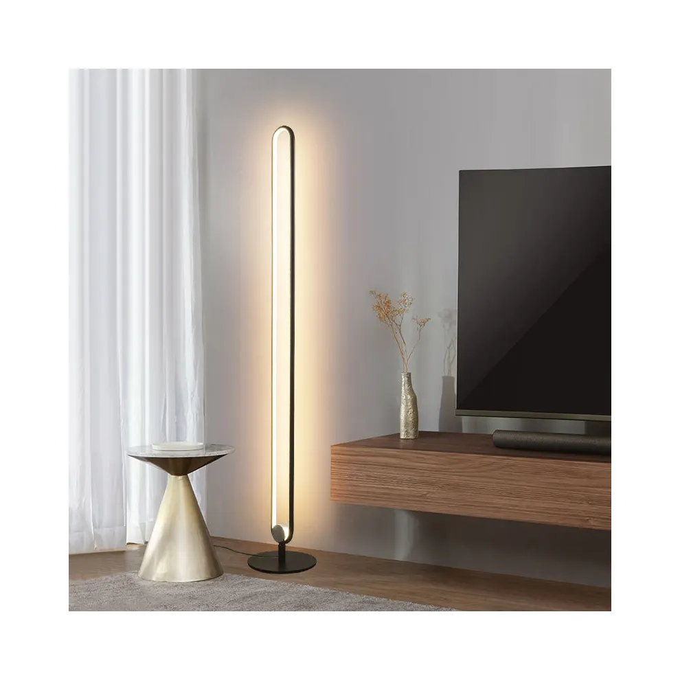 Modern warm LED simple creative floor lamp TIKTOK live fill light background lamp living room bedroom