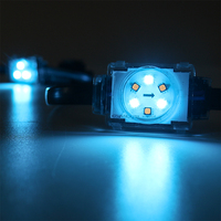 SHIJI Grosir Lampu Titik LED Jellyfish 30mm 6LED SMD3535 RGBW IP67 Ra85 untuk Pemasangan di Atap, 48V, Garansi 2 Tahun