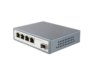 Convertidor de Medios de Fibra Óptica Monomodo Gigabit de 5 Puertos, 4 Puertos 10/100/1000M + 1 Puerto 1000M SC/LC POE - Product Image 3