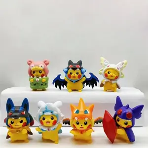 Рекламный подарок Dihua 3D PVC Аниме брелки сумка для автомобиля брелок Pokemone Custom Pikachu фигурка брелок