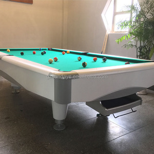 SUNDAYS Factory 9ft American 9 Ball Pool Table Solid Slate Bed Auto Return White Frame Billiard for Club Wholesale 5G Official 9 - Product Image 3