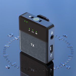 Micrófonos inalámbricos profesionales de solapa doble 2.4G de condensador omnidireccional para Youtubers - Product Image 3