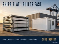 Unité de logement préfabriquée modulaire en kit pour chantier, conteneur d'hébergement pour travailleurs, vente en gros