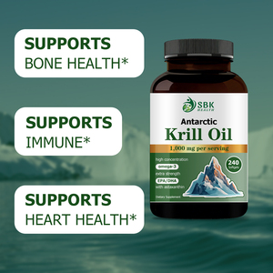 Lower MOQ Premium Krill Oil Softgels 1000mg Support Immune System Krill Oil <b>Supplement</b> Antioxidant Support Sofftgels 240 Pcs - Product Image 3