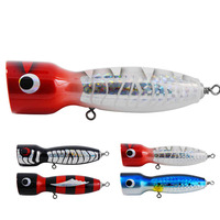 Leurre de surface popper pour gros gibier, 175 mm, 142 g, pour pêche en mer, lancer depuis bateau, appât artificiel pour poisson-chat, support OEM, logo personnalisé
