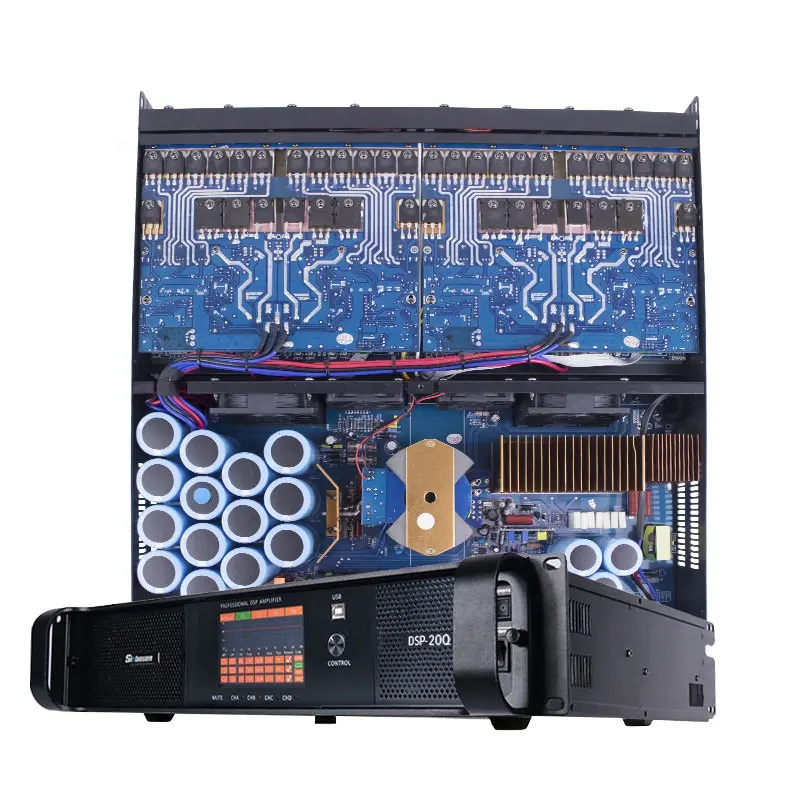 DSP-20Q 9000w brideged box power amplifier profesional audio