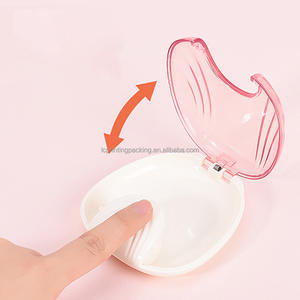 틀니 교정 보이지 않는 교정기 저장 상자 리테이너 케이스 프레스 오픈 치과 실험실 상자 - Product Image 1