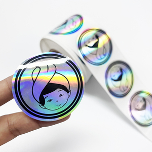 Rollo <span class=keywords><strong>de</strong></span> pegatinas holográficas redondas negras personalizadas, rollo <span class=keywords><strong>de</strong></span> etiquetas adhesivas impermeables, rollos <span class=keywords><strong>de</strong></span> etiquetas adhesivas para embalaje - Product Image 6